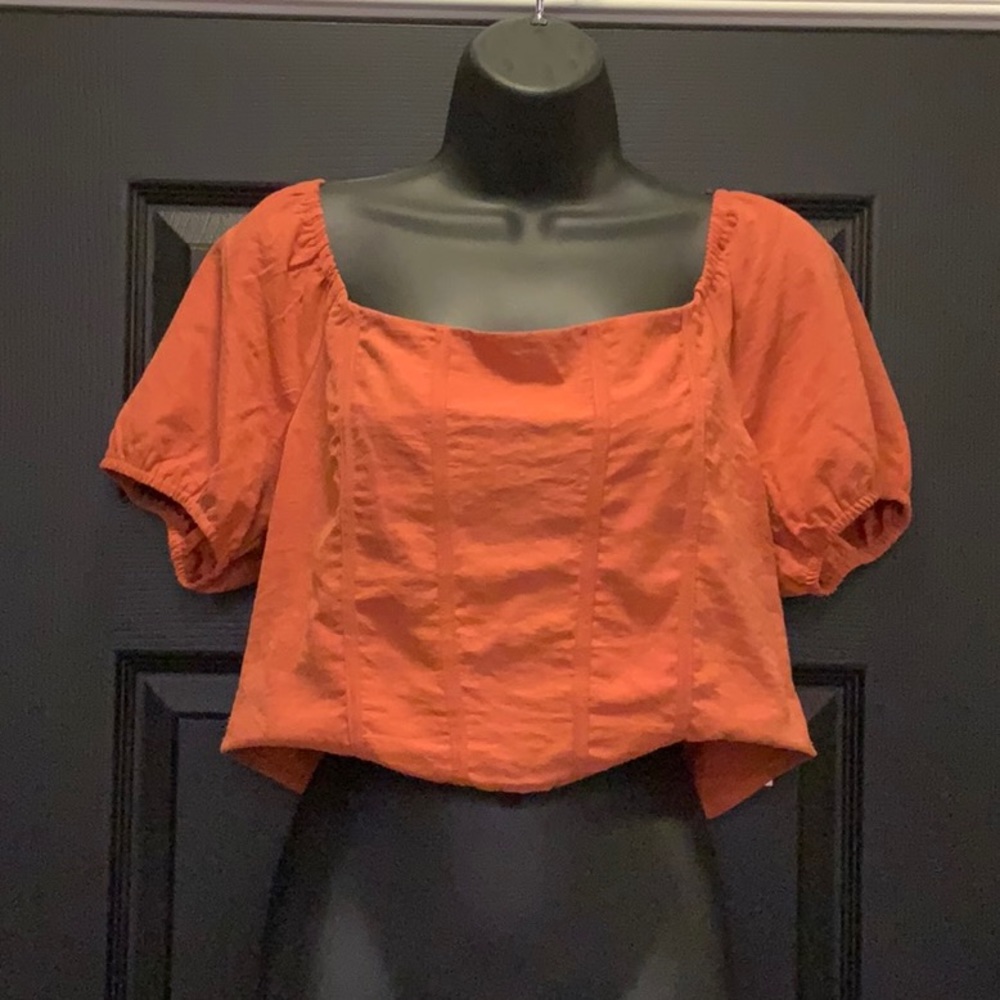 NWT Kirious Los Angeles Crop Top On/Off Shoulder XL 💎